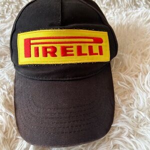 Black Baseball Cap with Yellow & Red Patch